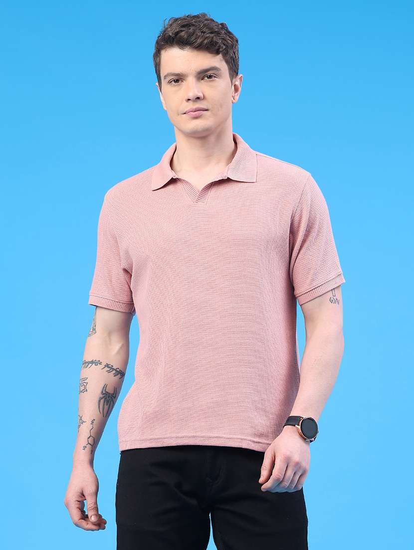men self design short sleeve regular fit polo t-shirt - 22298317 -  Standard Image - 1