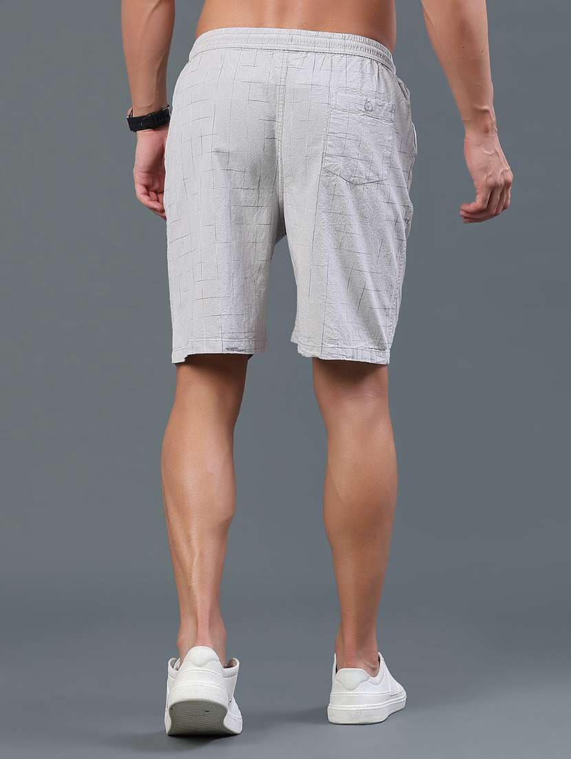 men printed mid rise regular fit shorts - 22298356 -  Standard Image - 4