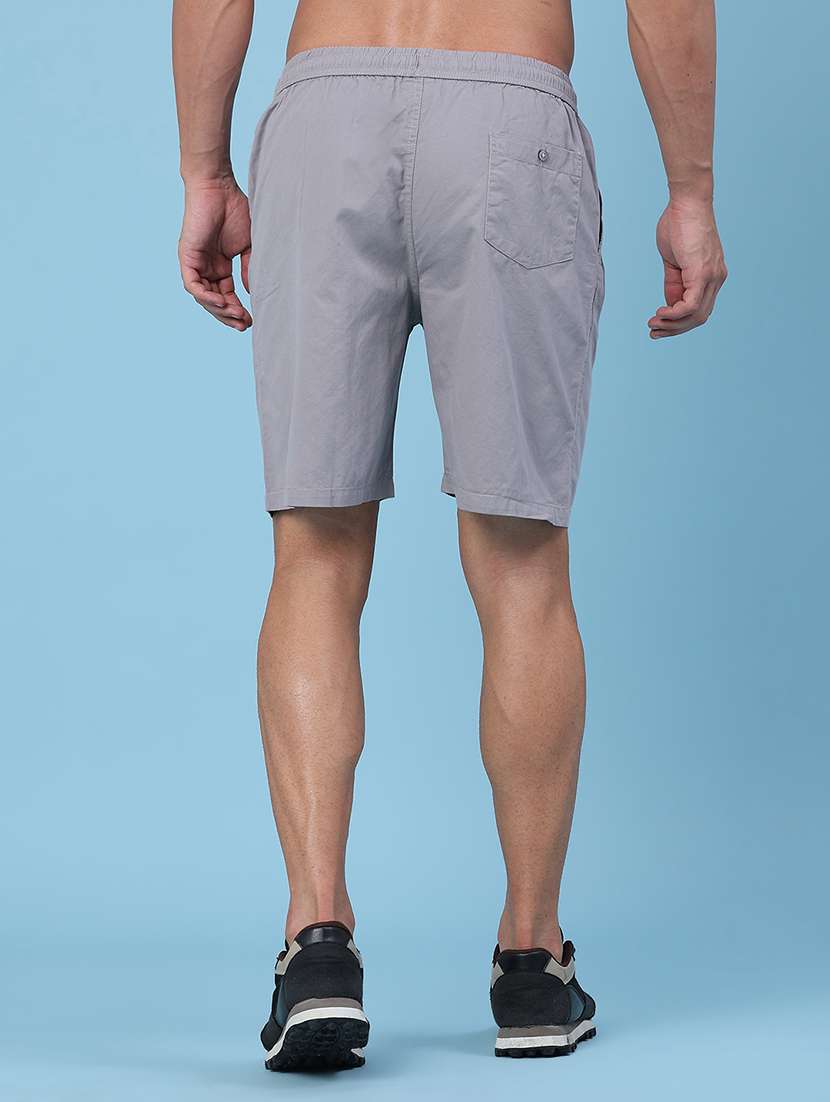 men solid mid rise regular fit shorts - 22298361 -  Standard Image - 4