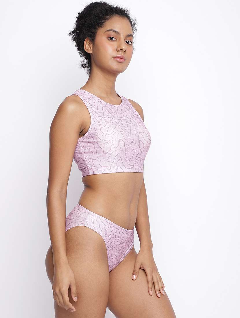 women printed 2 piece tankini set - 22298380 -  Standard Image - 1