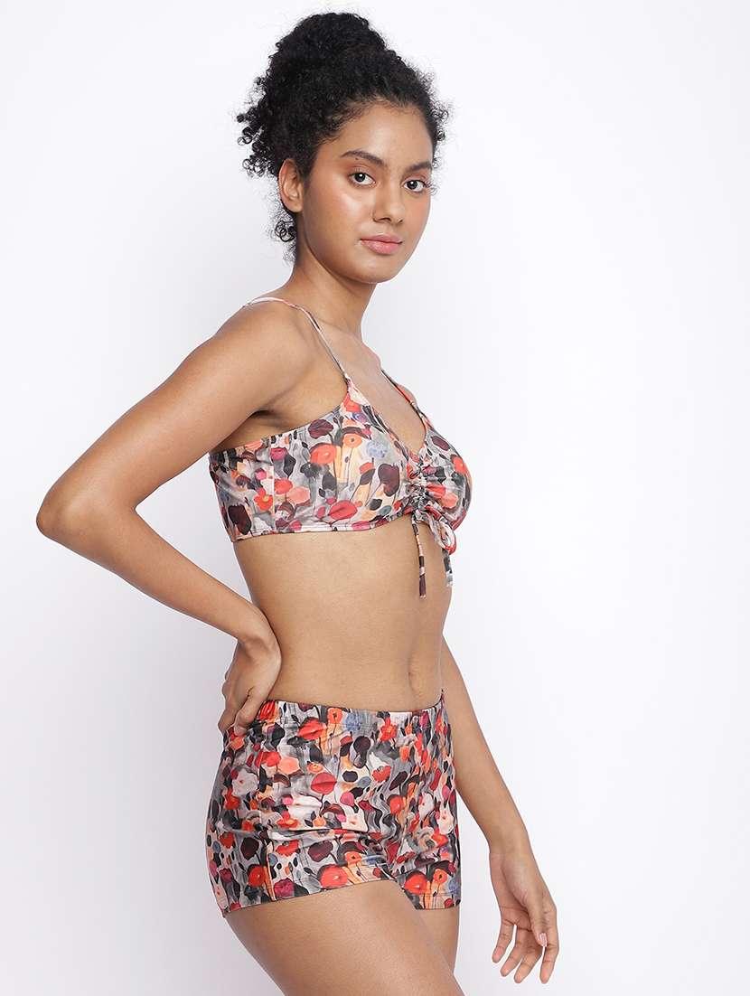 women multi colored printed tankini set - 22298381 -  Standard Image - 1
