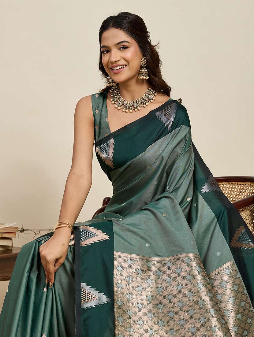 women self design banarasi saree with blouse - 22298666 -  Standard Image - 4