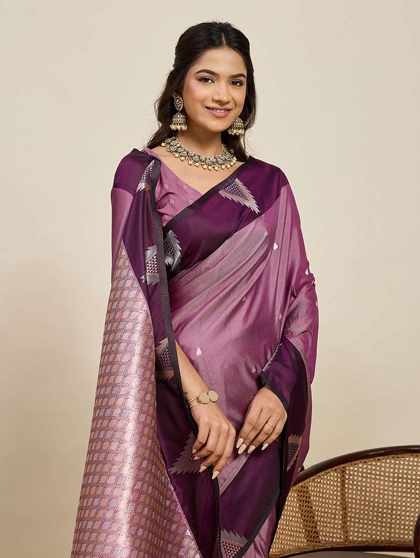 women self design banarasi saree with blouse - 22298670 -  Standard Image - 4