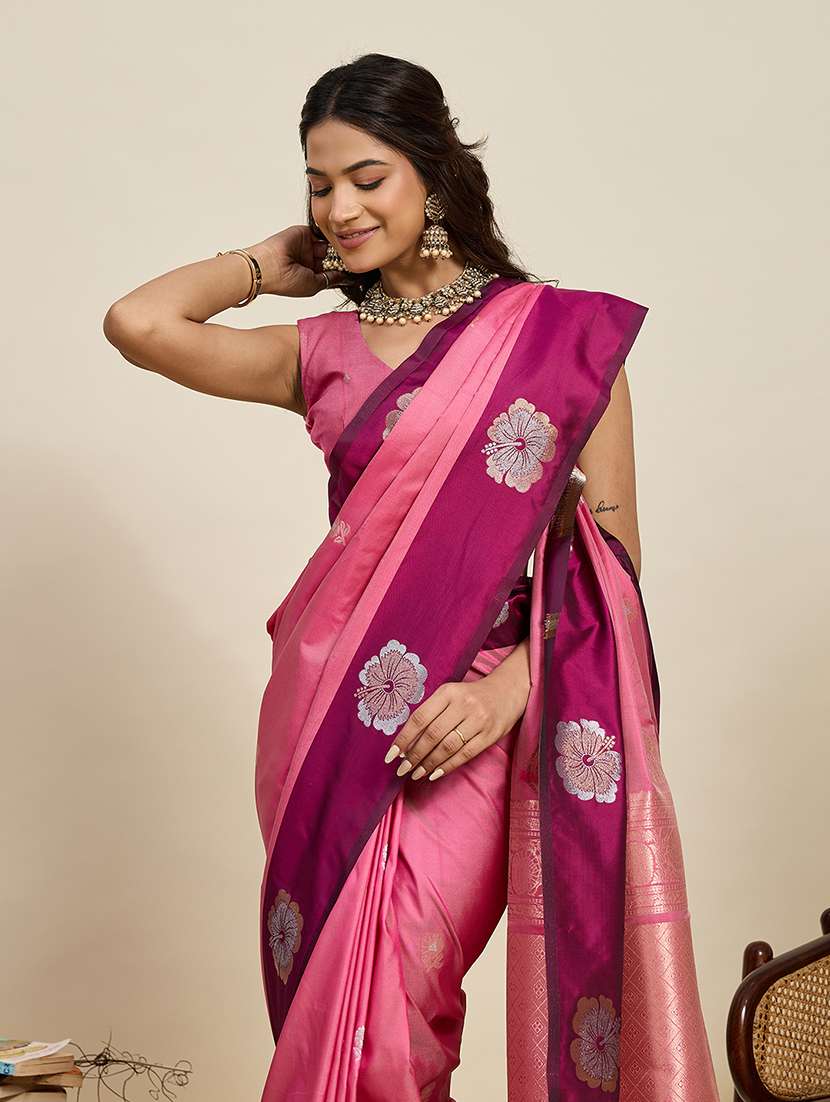 women self design banarasi saree with blouse - 22298674 -  Standard Image - 1
