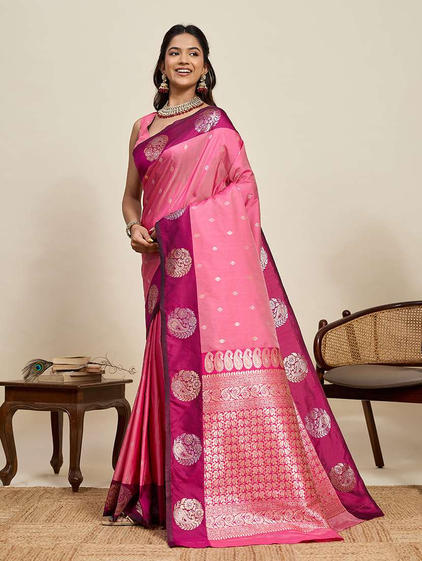 women self design banarasi saree with blouse - 22298680 -  Standard Image - 1