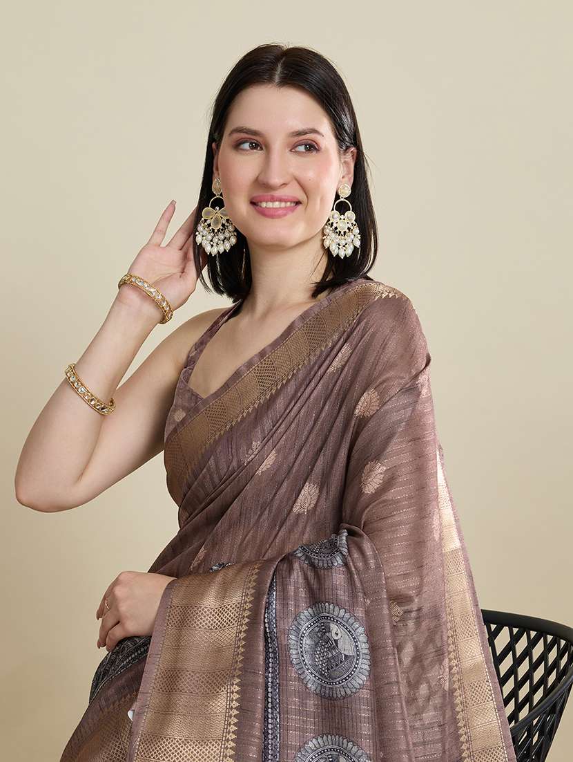 women self design southern silk saree with blouse - 22298694 -  Standard Image - 1