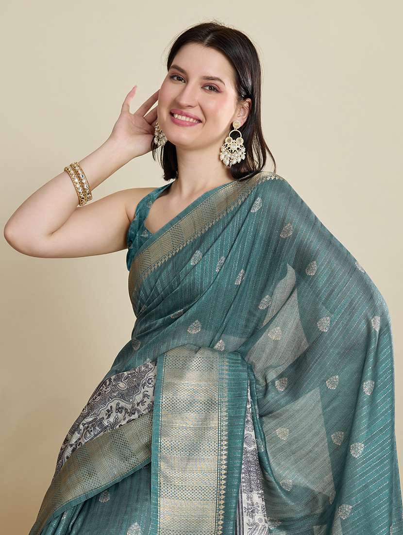 women self design southern silk saree with blouse - 22298696 -  Standard Image - 4