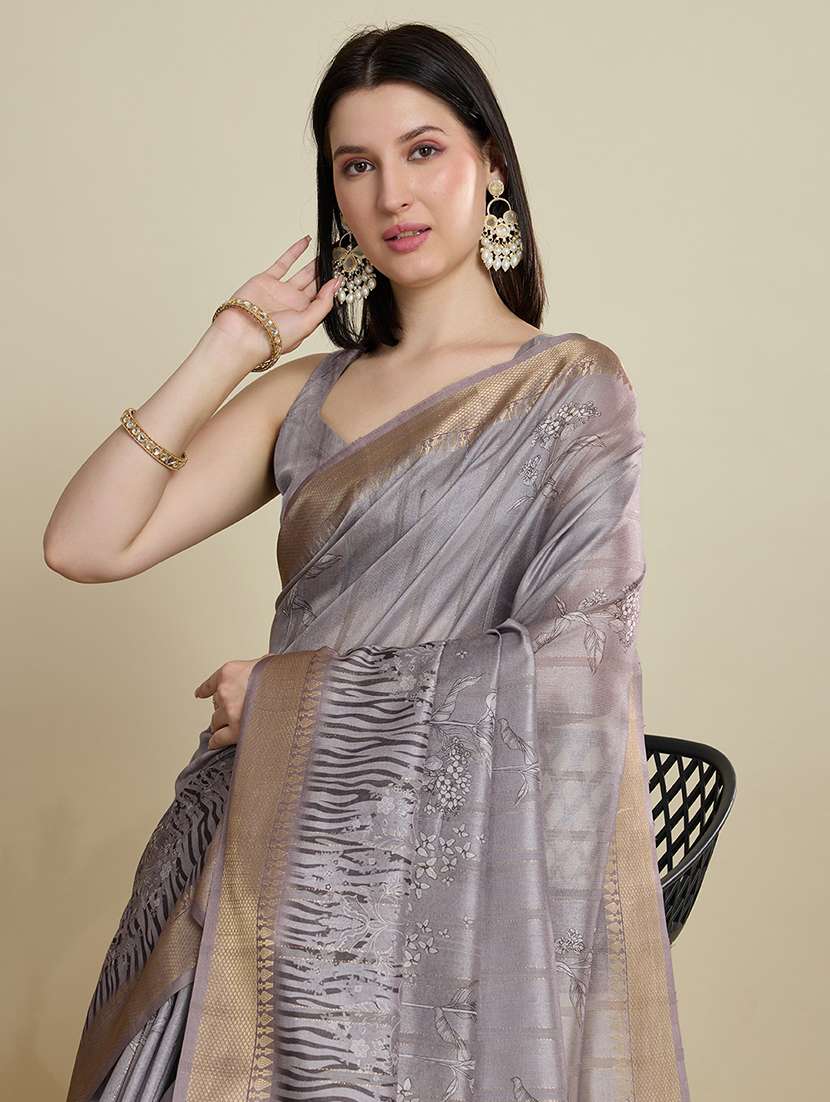 women self design southern silk saree with blouse - 22298697 -  Standard Image - 1