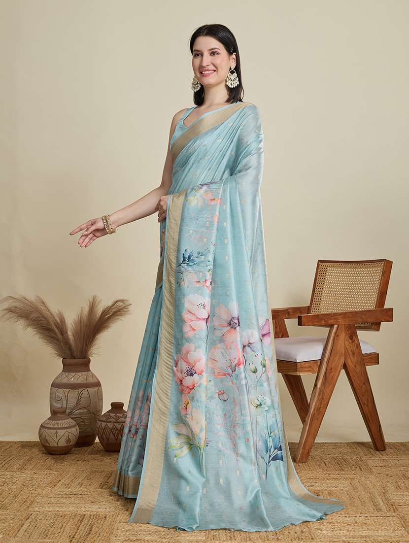 women self design southern silk saree with blouse - 22298699 -  Standard Image - 1
