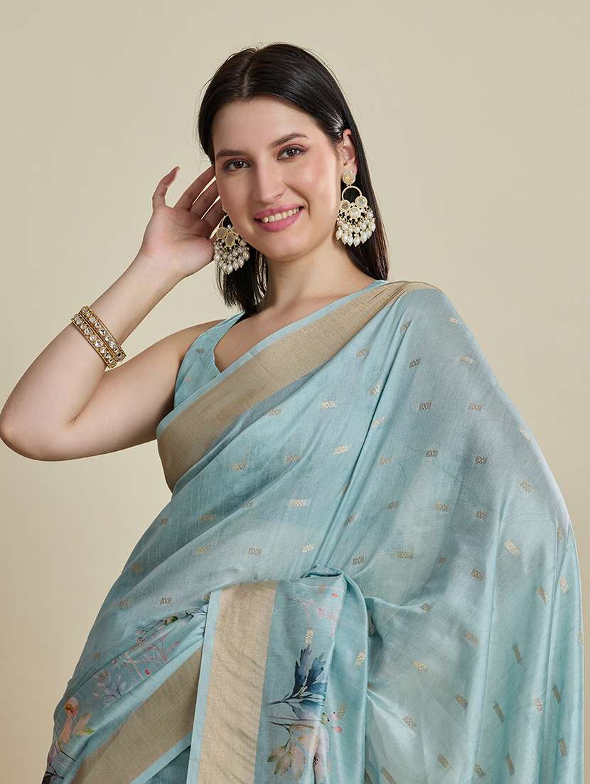 women self design southern silk saree with blouse - 22298699 -  Standard Image - 4