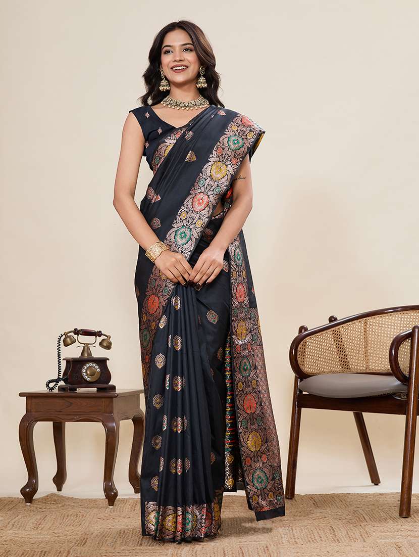 women self design banarasi saree with blouse - 22298708 -  Standard Image - 1