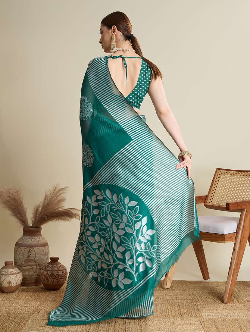 women self design bordered saree with blouse - 22298721 -  Standard Image - 1
