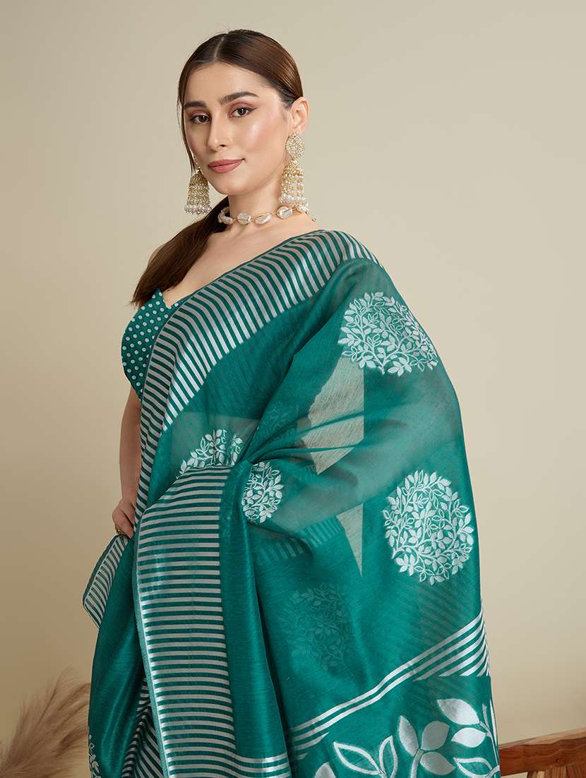 women self design bordered saree with blouse - 22298721 -  Standard Image - 4