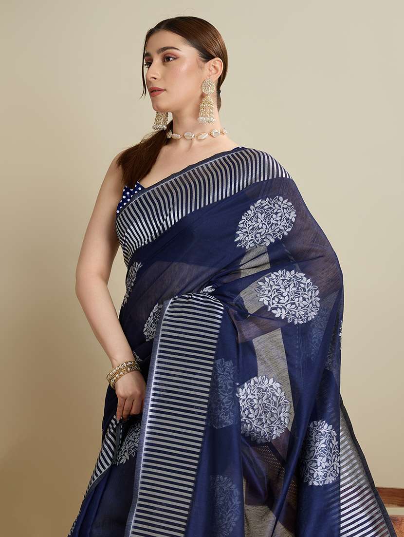 women self design bordered saree with blouse - 22298724 -  Standard Image - 1