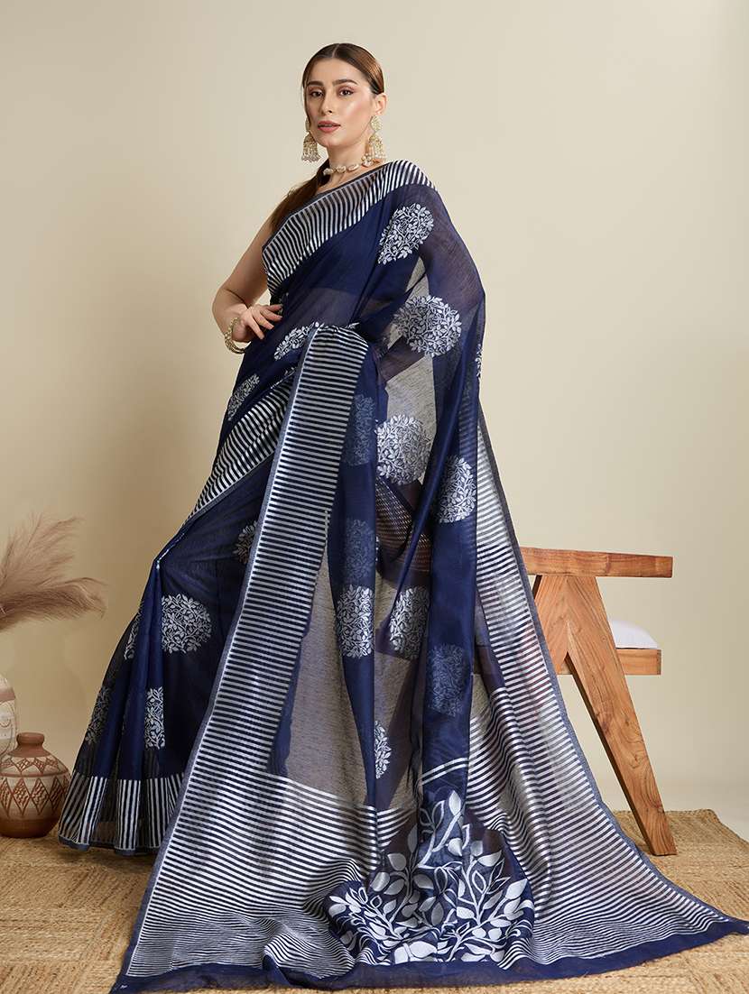 women self design bordered saree with blouse - 22298724 -  Standard Image - 4