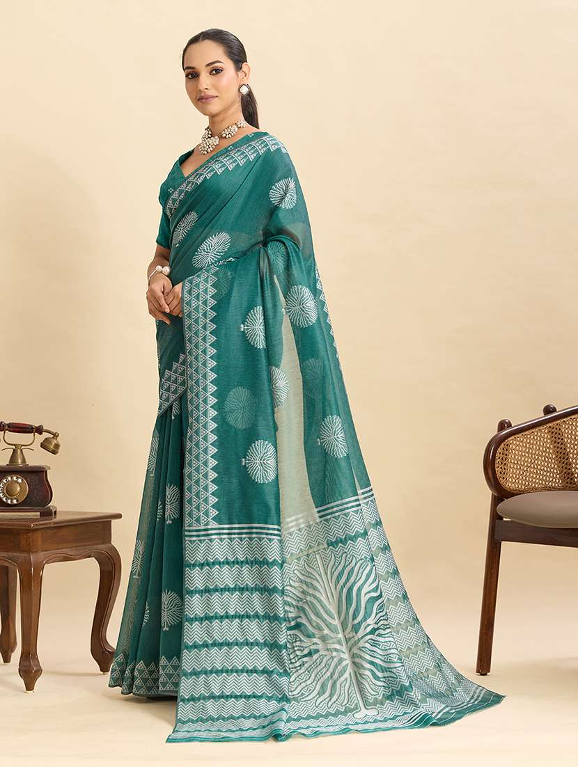 women self design bordered saree with blouse - 22298727 -  Standard Image - 1