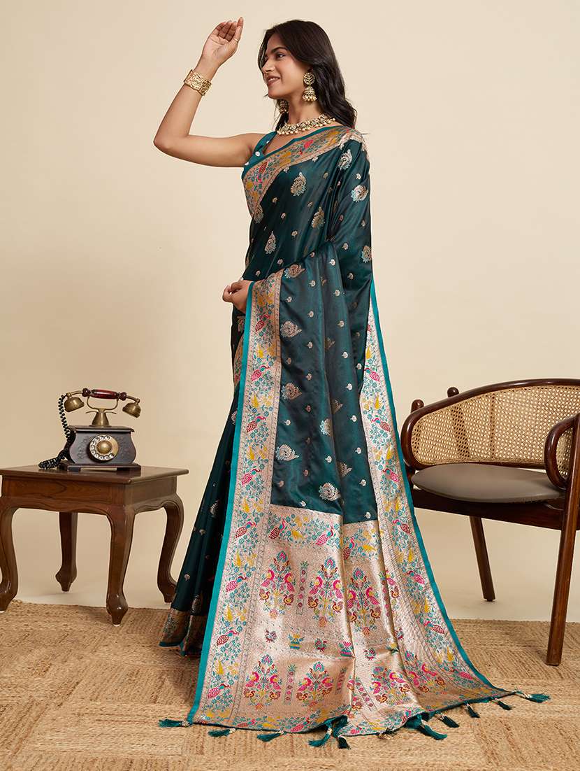 women self design paithani saree with blouse - 22298745 -  Standard Image - 1
