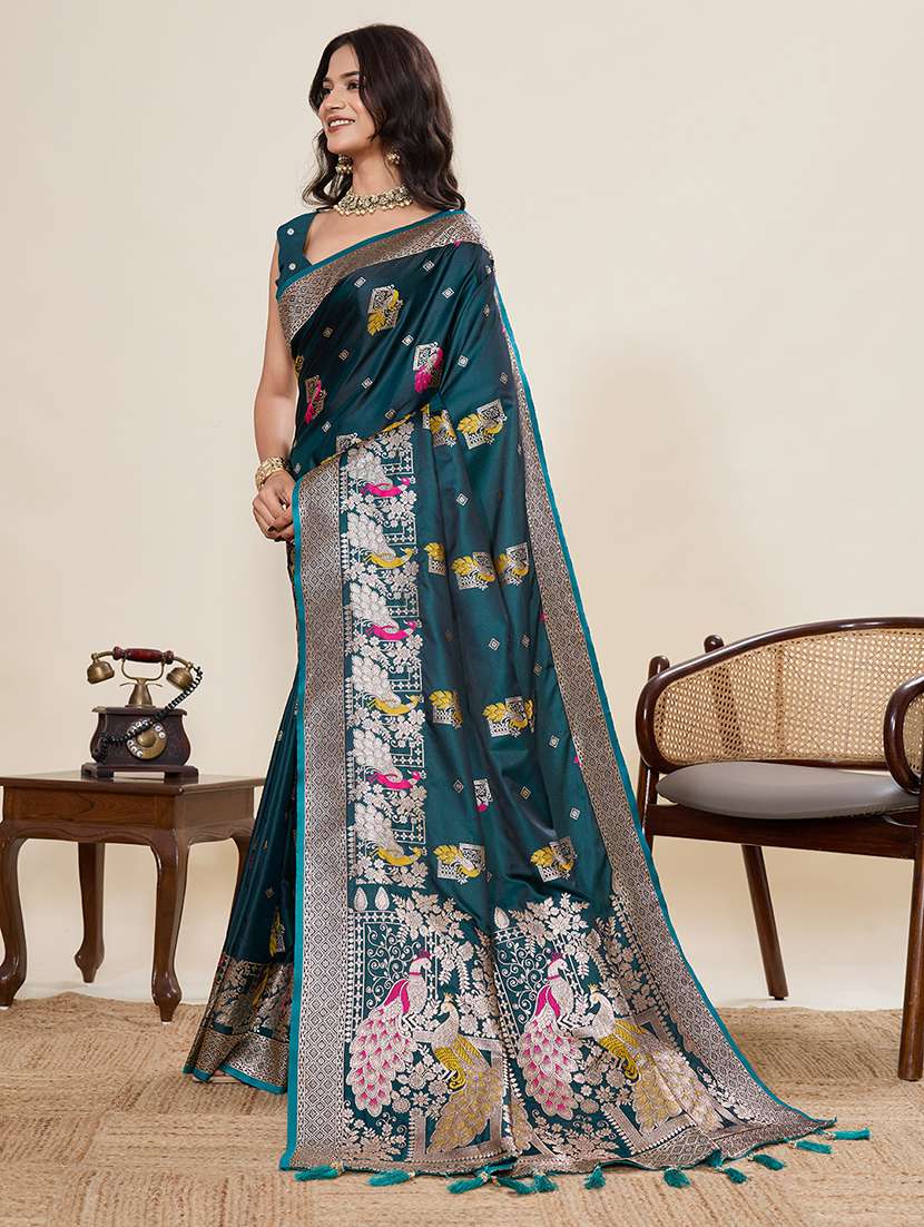 women self design banarasi saree with blouse - 22298768 -  Standard Image - 1
