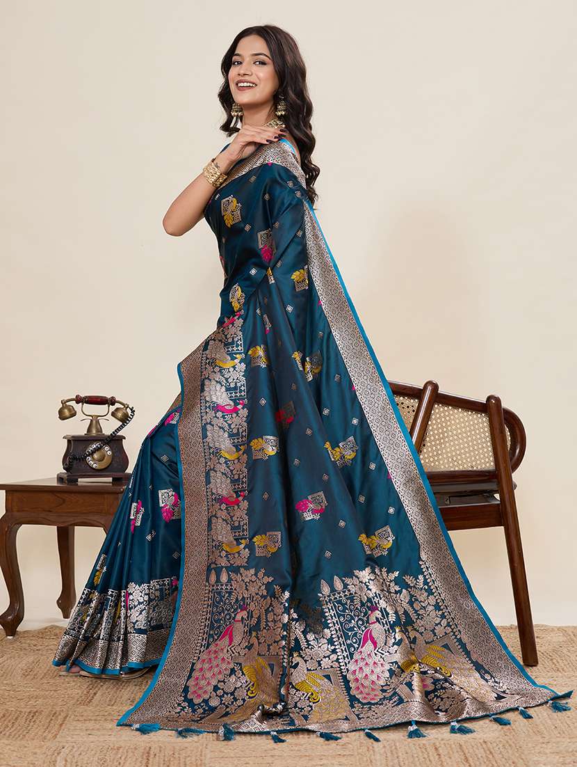 women self design banarasi saree with blouse - 22298771 -  Standard Image - 1