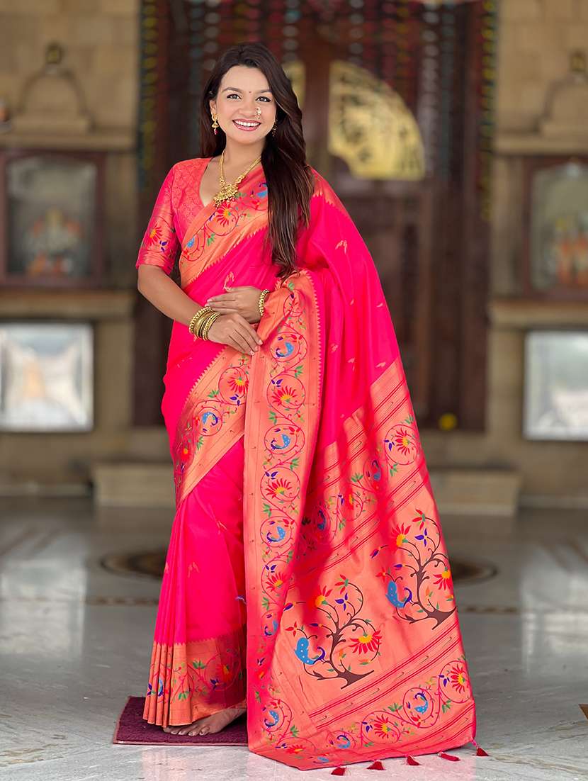 women self design paithani saree with blouse - 22298892 -  Standard Image - 1