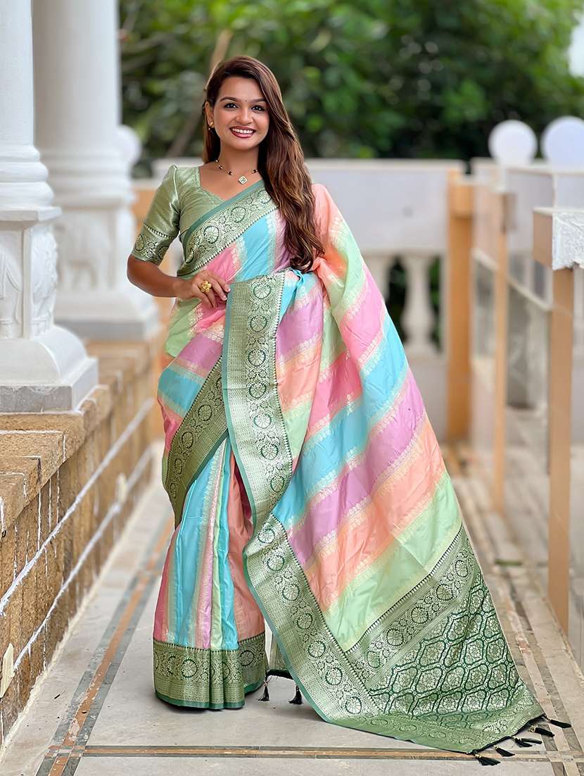 women self design banarasi saree with blouse - 22298899 -  Standard Image - 1