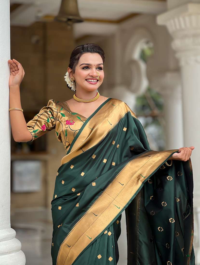 women self design paithani saree with blouse - 22298915 -  Standard Image - 1