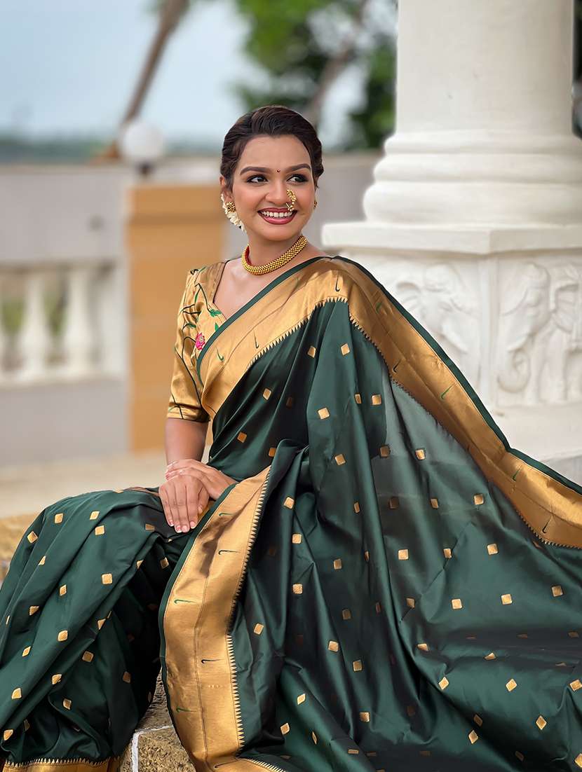 women self design paithani saree with blouse - 22298915 -  Standard Image - 4