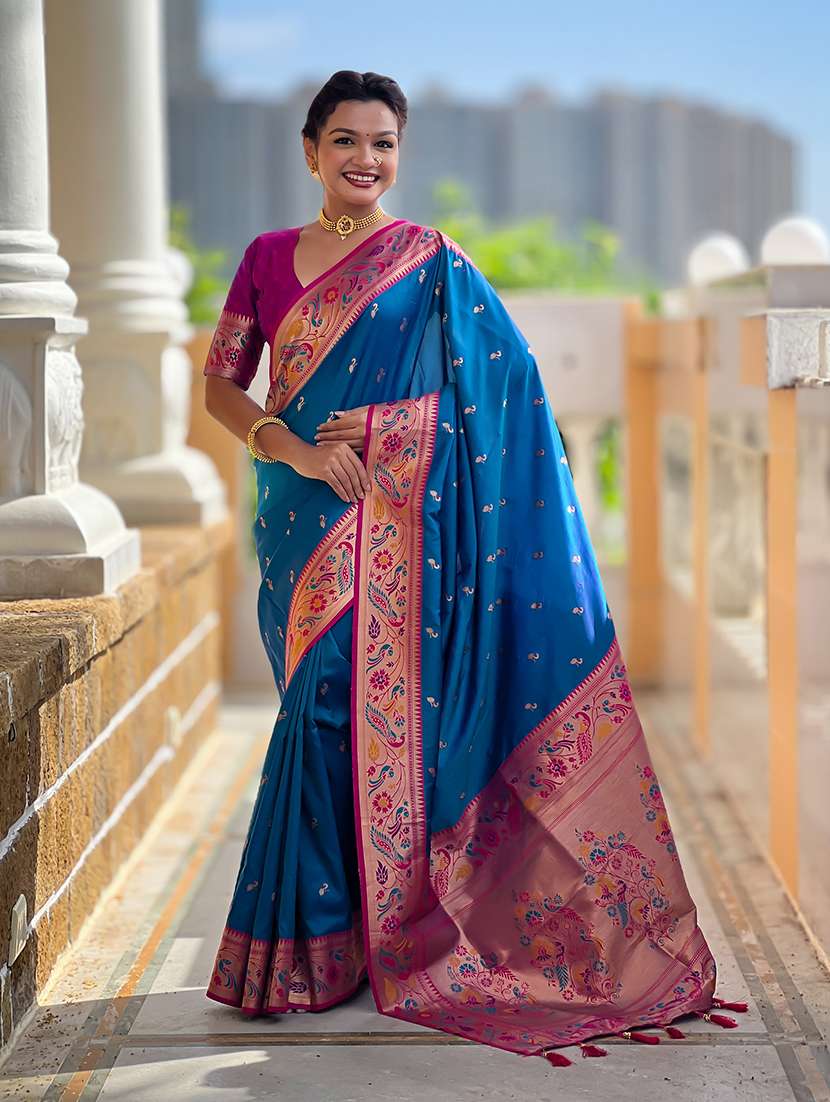 women self design paithani saree with blouse - 22298932 -  Standard Image - 1