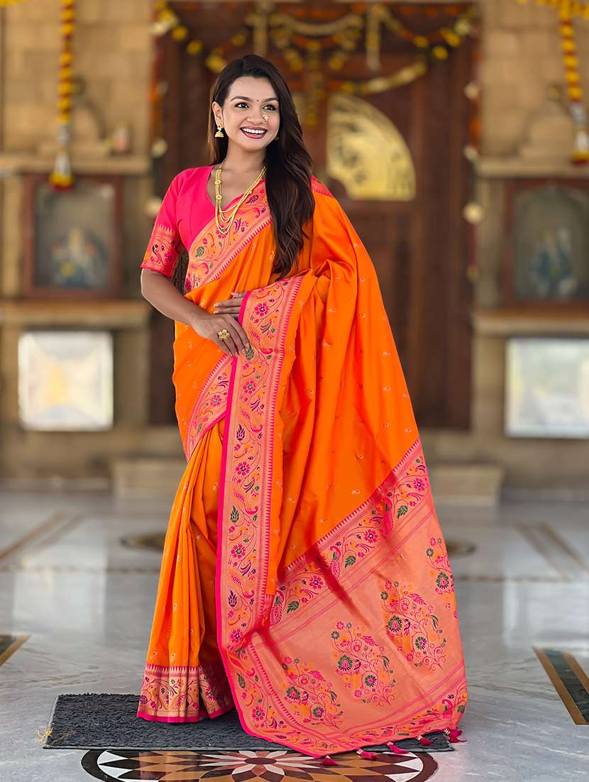 women self design paithani saree with blouse - 22298934 -  Standard Image - 1
