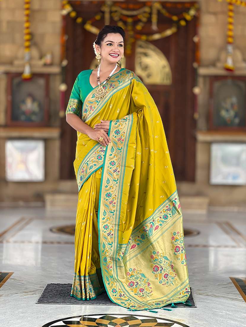 women self design paithani saree with blouse - 22298935 -  Standard Image - 1
