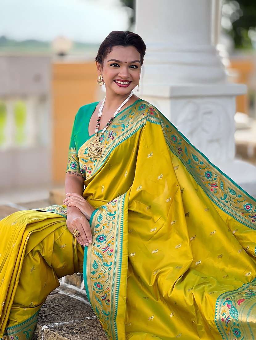 women self design paithani saree with blouse - 22298935 -  Standard Image - 4