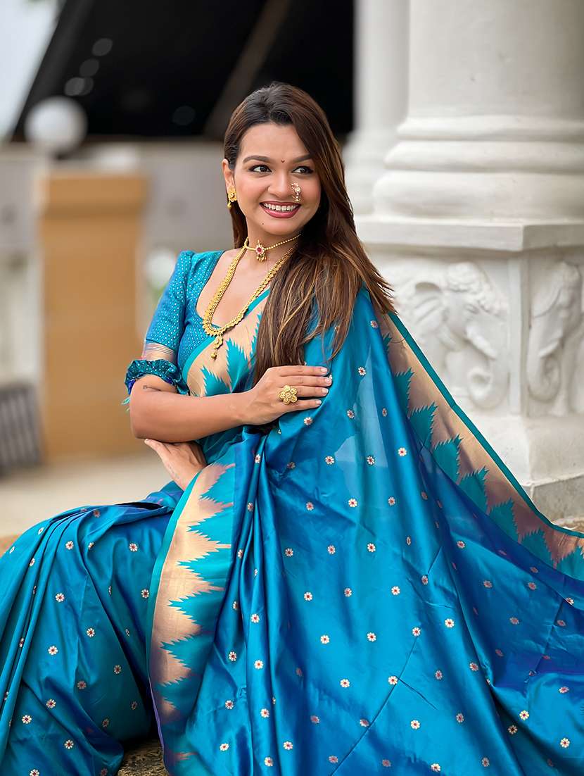 women self design paithani saree with blouse - 22298954 -  Standard Image - 1