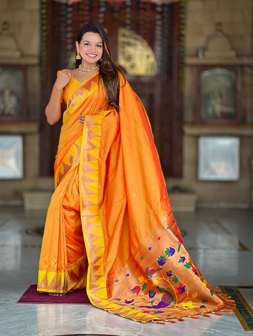 women self design paithani saree with blouse - 22298956 -  Standard Image - 1