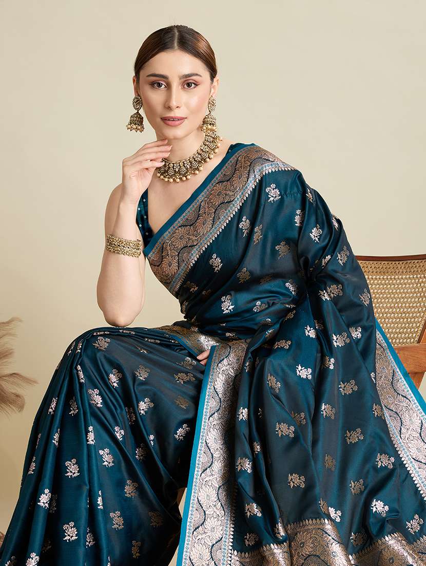 women self design banarasi saree with blouse - 22298974 -  Standard Image - 1