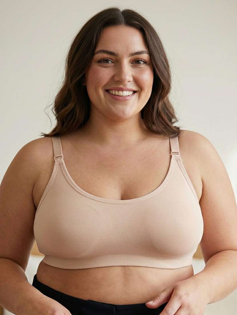 women plus size solid non padded bra - 22299008 -  Standard Image - 1