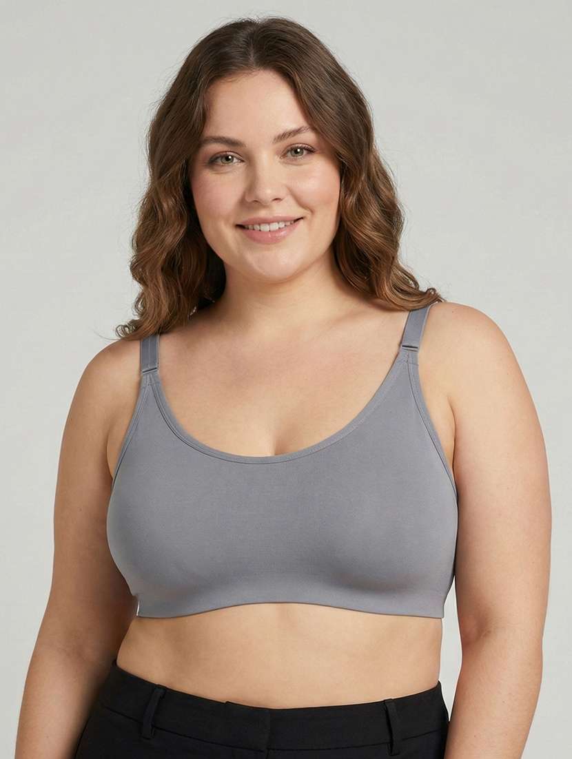women plus size solid non padded bra - 22299009 -  Standard Image - 1