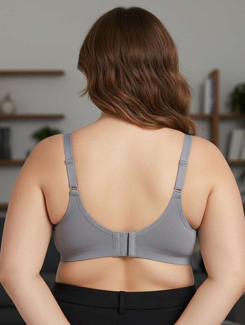 women plus size solid non padded bra - 22299009 -  Standard Image - 4