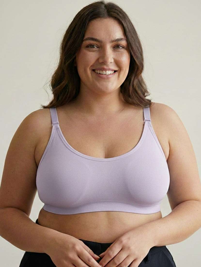 women plus size solid non padded bra - 22299010 -  Standard Image - 1