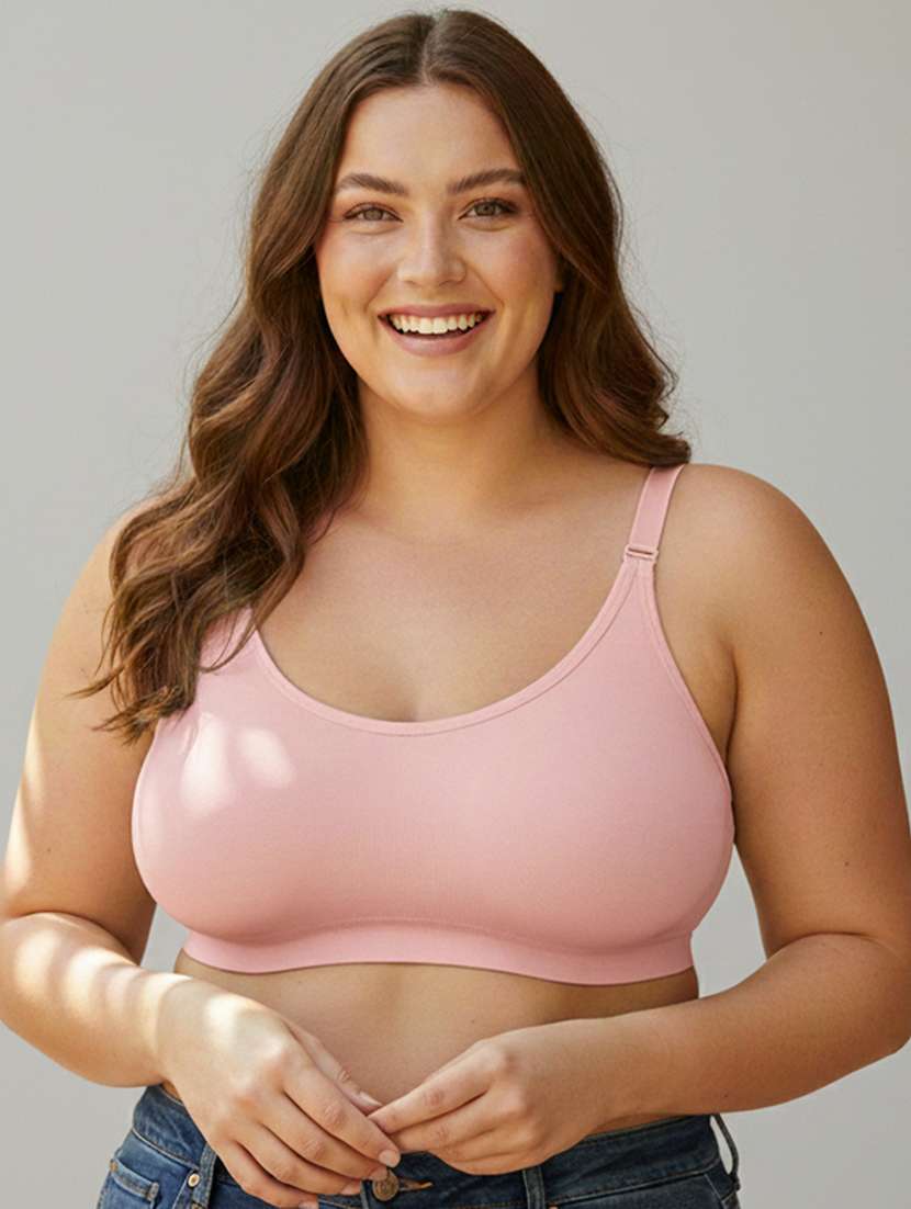 women plus size solid non padded bra - 22299011 -  Standard Image - 1