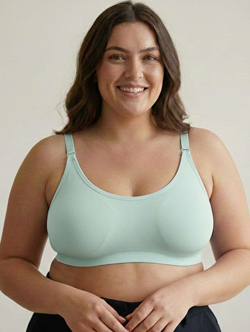 women plus size solid non padded bra - 22299012 -  Standard Image - 1