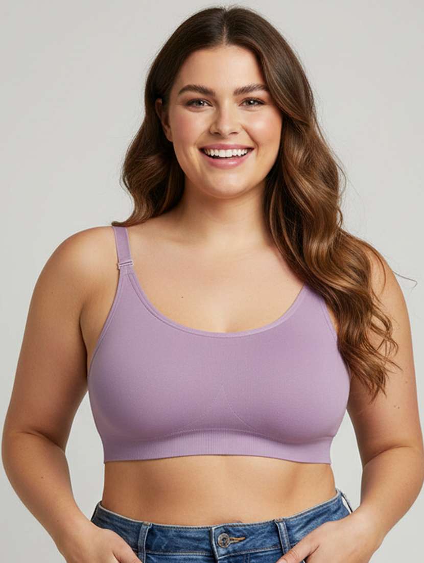women plus size solid non padded bra - 22299013 -  Standard Image - 1