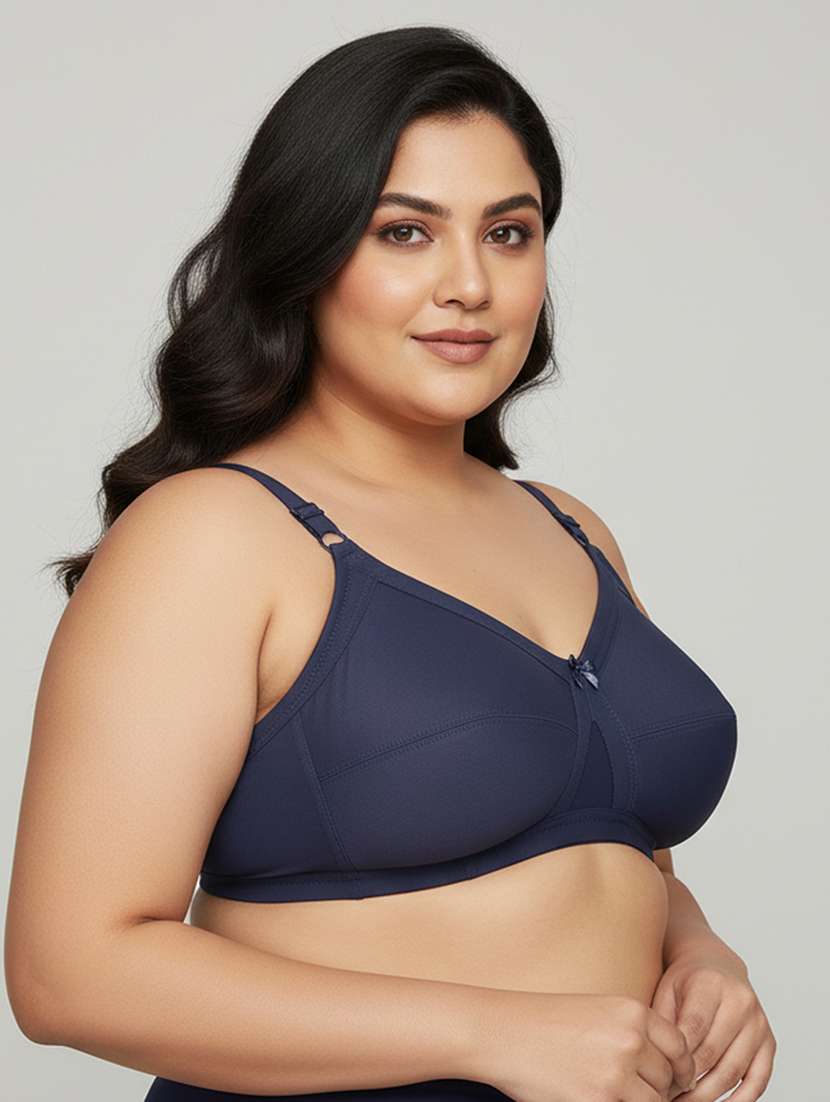 women plus size solid non padded bra - 22299015 -  Standard Image - 1