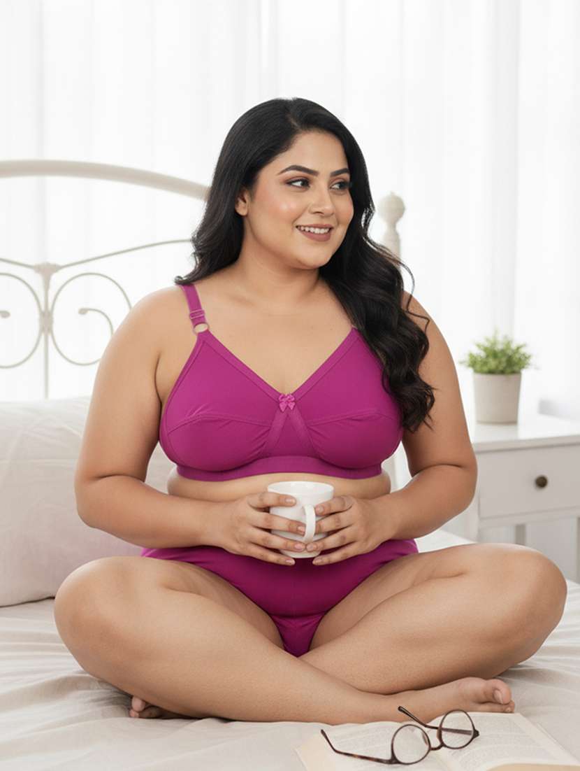 women plus size solid non padded bra - 22299017 -  Standard Image - 4