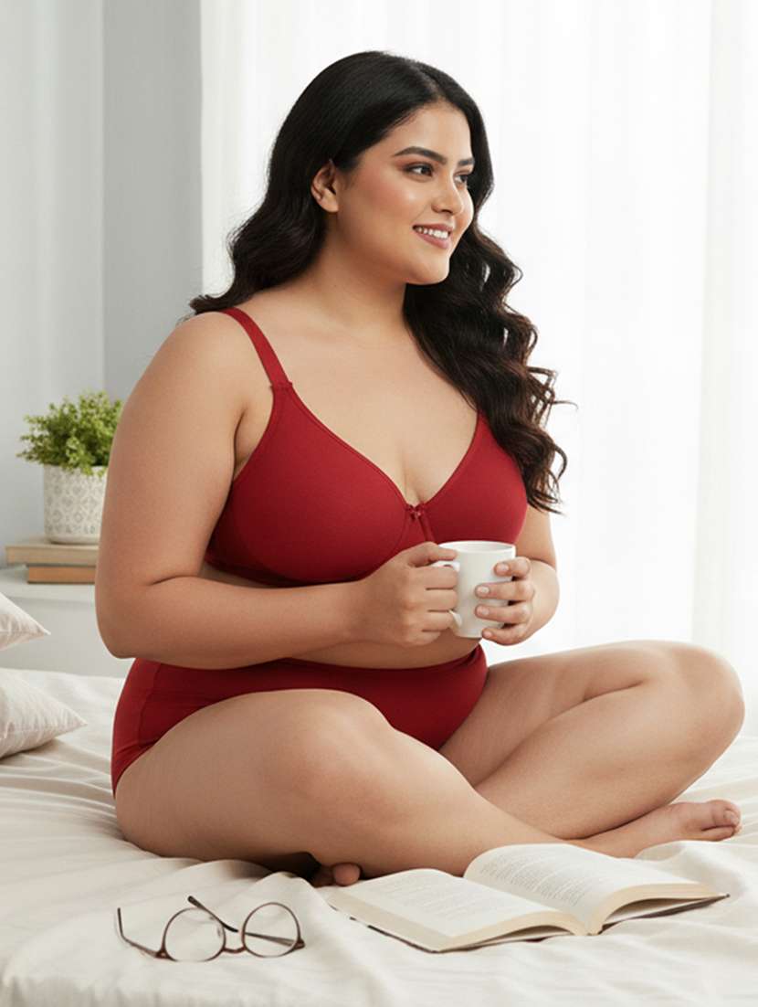 women plus size solid non padded bra - 22299018 -  Standard Image - 4
