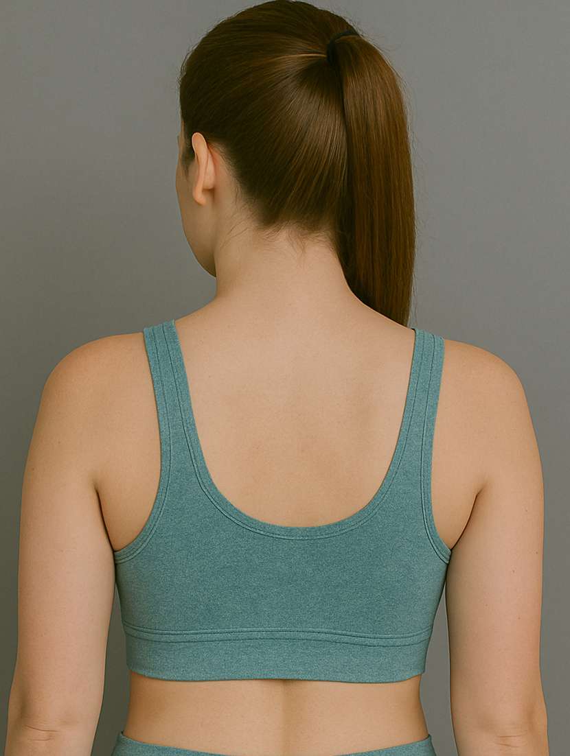 women solid non padded sports bra - 22299029 -  Standard Image - 4