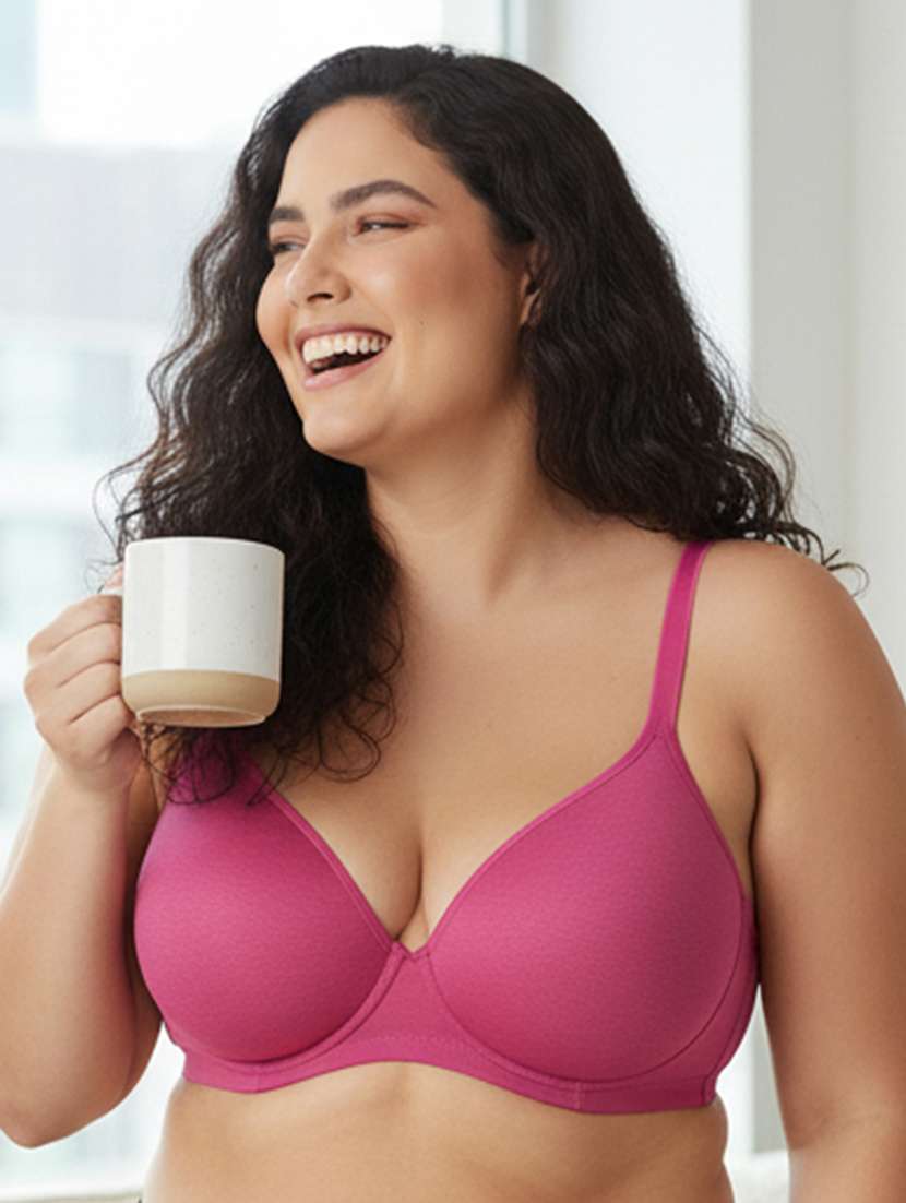 women plus size solid non padded bra - 22299039 -  Standard Image - 1