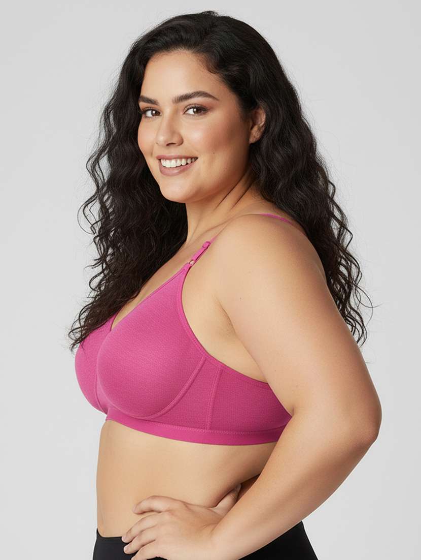 women plus size solid non padded bra - 22299039 -  Standard Image - 4