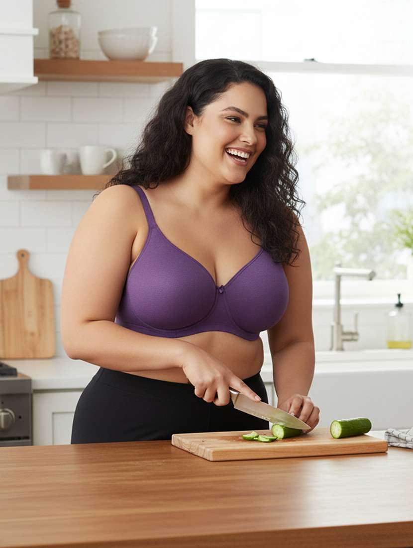 women plus size solid non padded bra - 22299040 -  Standard Image - 4