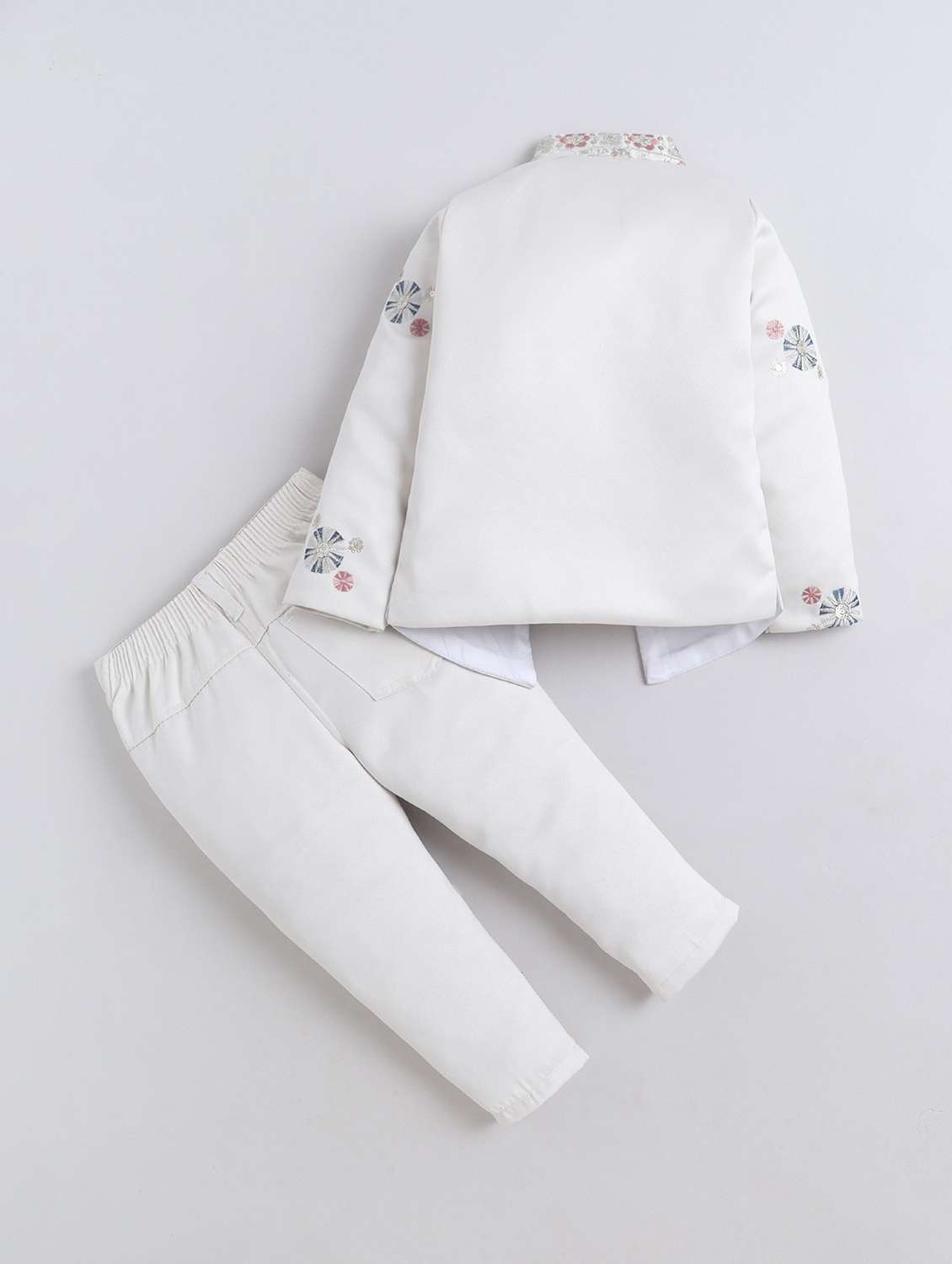 off white polyester sherwani kurtas & kurta set - 22299044 -  Standard Image - 1