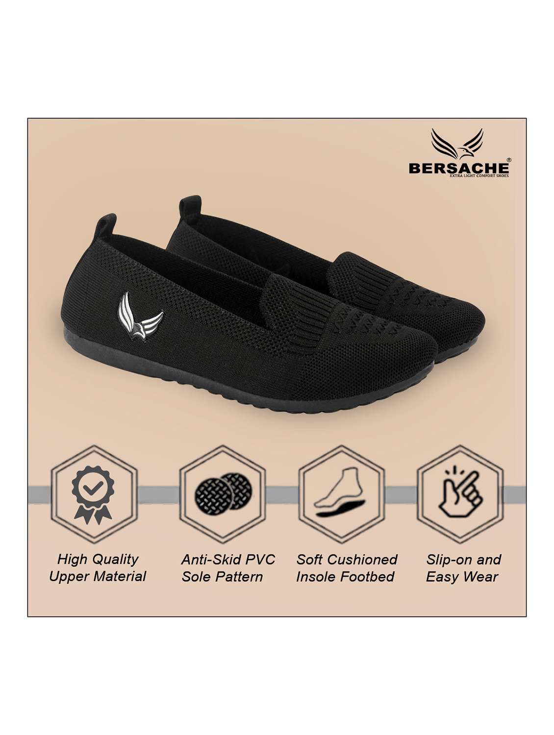 women solid slip on ballerina - 22299186 -  Standard Image - 4